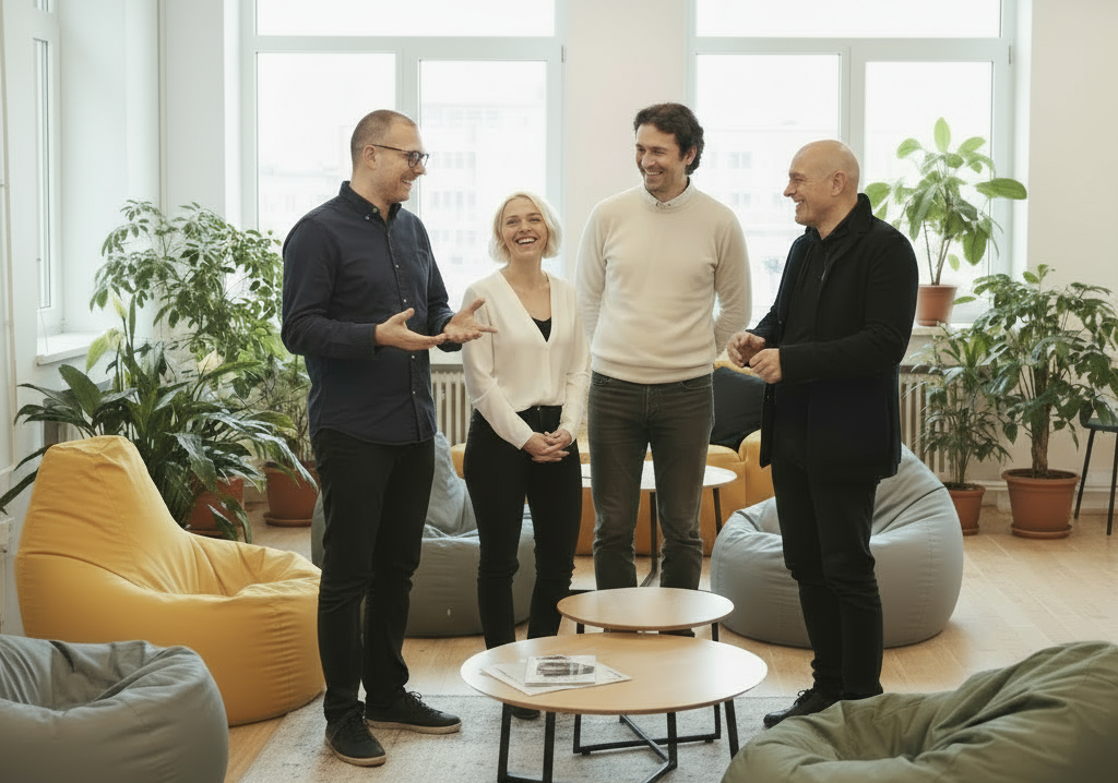 Professionisti al lavoro in Gruppocasa